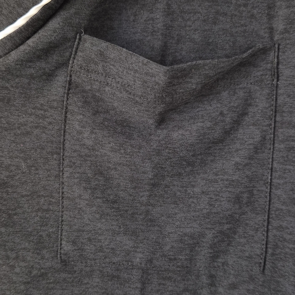 Beyond‎ Yoga Pajama Button Front Top Dark Grey Lounge Sleepwear NWT Size M - Picture 5 of 7